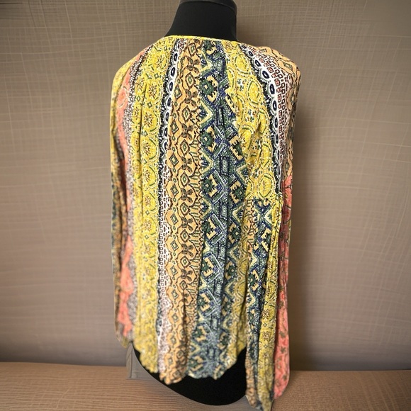 Fox and gray boho blouse - Picture 3 of 5